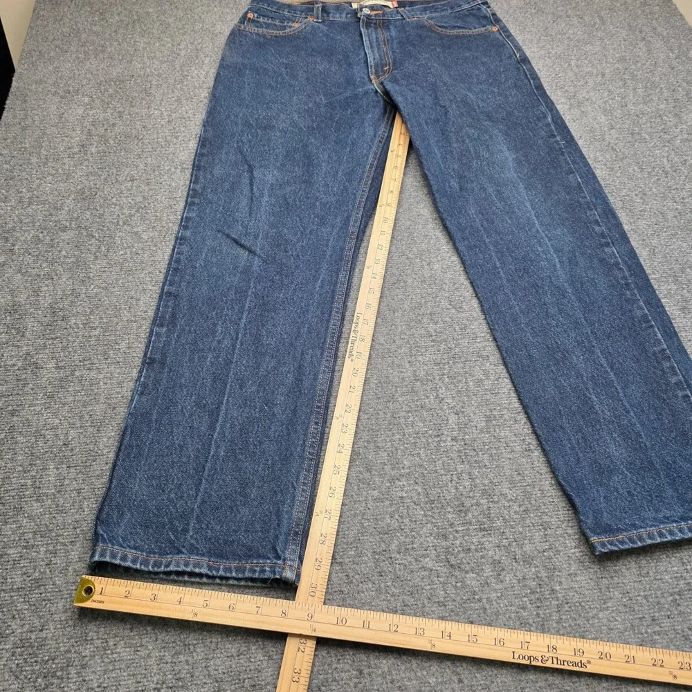 Levi's 505 Regular Fit Jeans Men's 36x30 Blue Denim Stonewash 100% Cotton Mexico